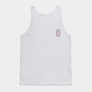 Cat with Square Pattern Tank Top